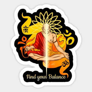Harmony in Stillness - Find your Balance Sticker
